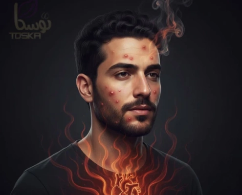 استرس و جوش صورت