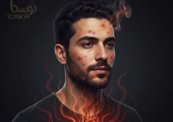 استرس و جوش صورت