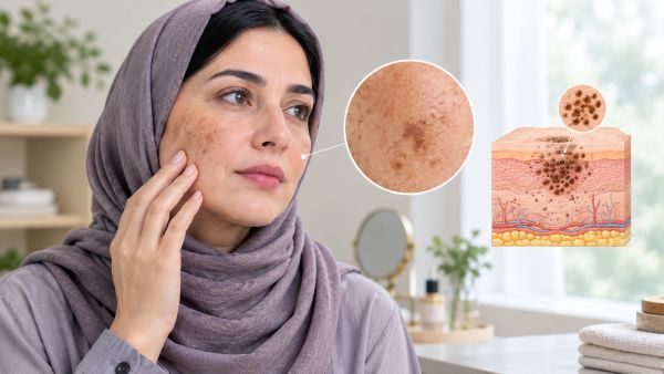 لکههای مرتبط با افزایش سن روی پوست